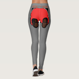 Santa Butt Leggings Grått