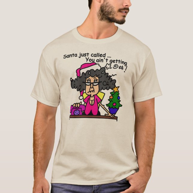 Santa Calling T Shirt (Framsida)