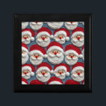 Santa Calus crochet mönster Minnesask<br><div class="desc">jultomtens presentlåda mönster.</div>