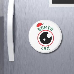 Santa Cam Cute Modern Festive-jul Magnet