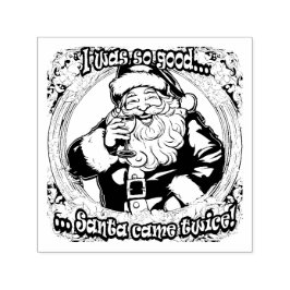 Santa Came Twice! Självfärgande Stämpel