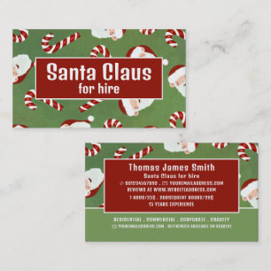 Santa Candy, Jultomten Entertainer Visitkort