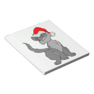 SANTA CAT ANTECKNINGSBLOCK