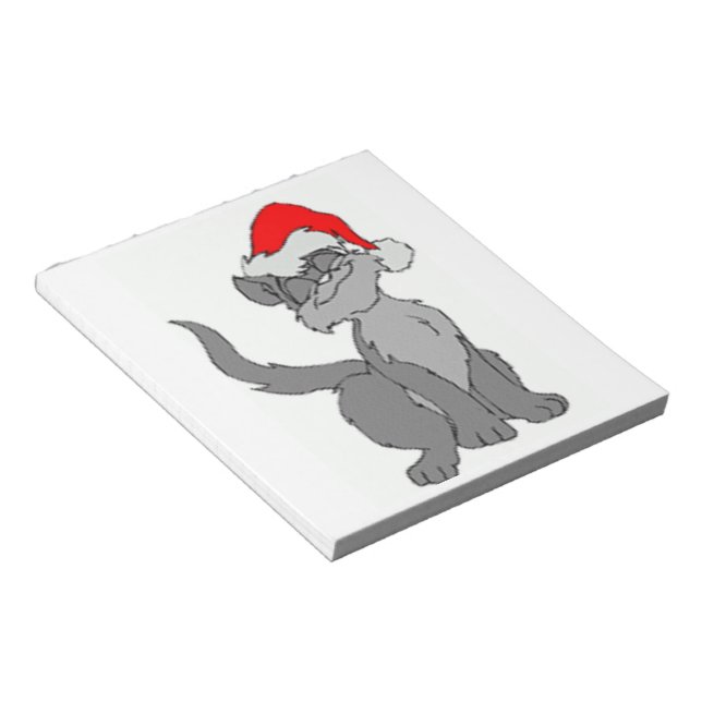 SANTA CAT ANTECKNINGSBLOCK (Vinklad)