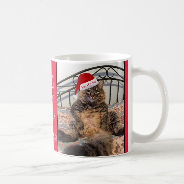 Santa Cat Gets Mjölk och Cookies-julen Mugg (Höger)
