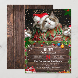 Santa Cat Inbjudningar