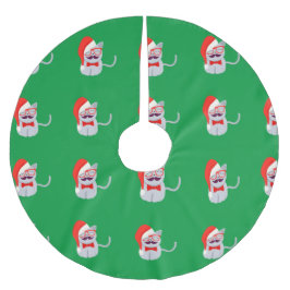 Santa Cat Julgransmatta Borstad Polyester