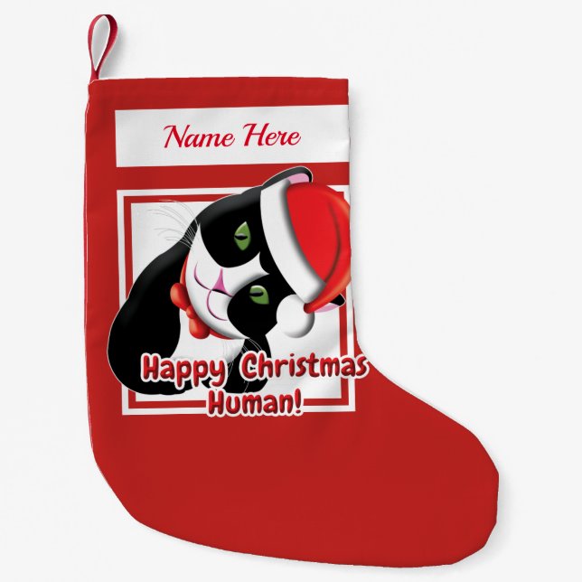Santa Cat Liten Julstrumpa (Framsidan)