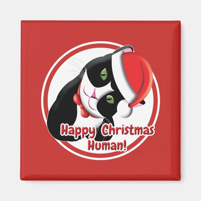 Santa Cat Magnet (Framsidan)
