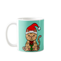Santa Cat Mugg
