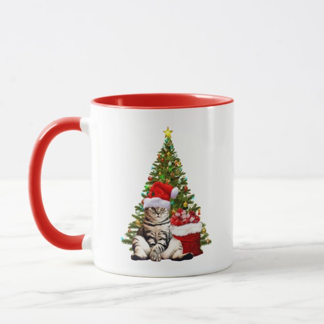 Santa Cat Mugg (Vänster)
