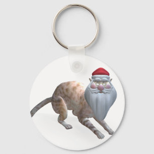 Santa Cat Nyckelring