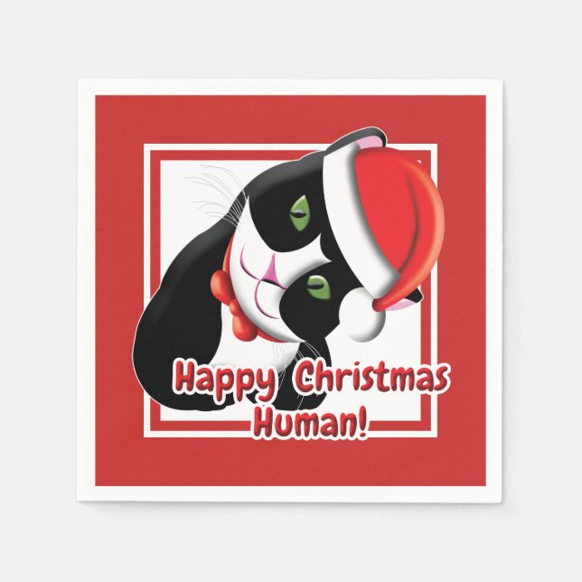 Santa Cat Pappersservett (Framsidan)