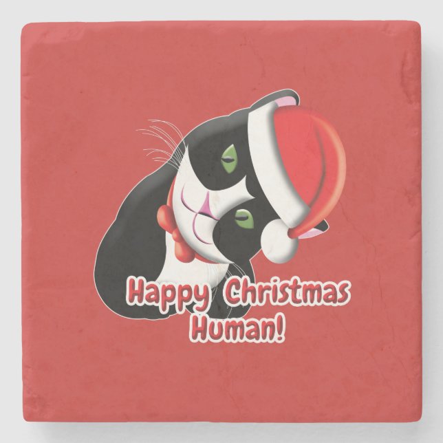 Santa Cat Stenunderlägg (Framsidan)