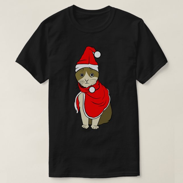 Santa Cat T Shirt (Design framsida)
