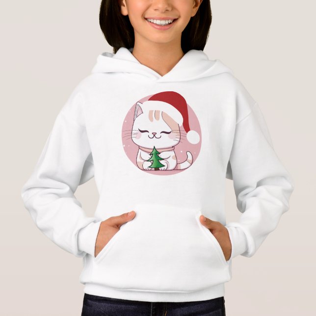 Santa Cat T Shirt (Framsida)