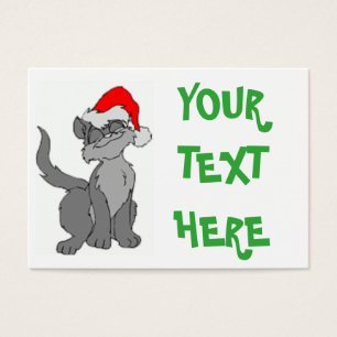 SANTA CAT VISITKORT