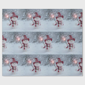 Santa Cat Wrapping Papper Presentpapper