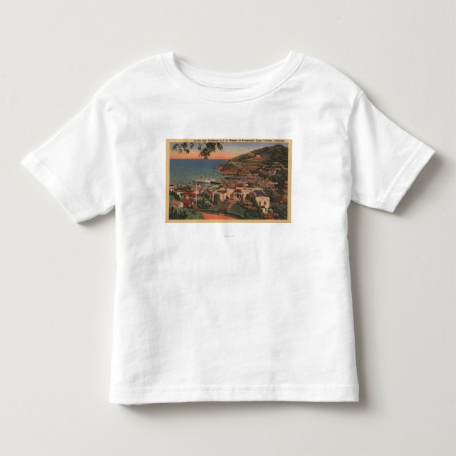Santa Catalina, CA - Avalon fjärd Tee Shirt (Framsida)