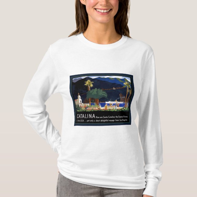 Santa Catalina California T Shirt (Framsida)