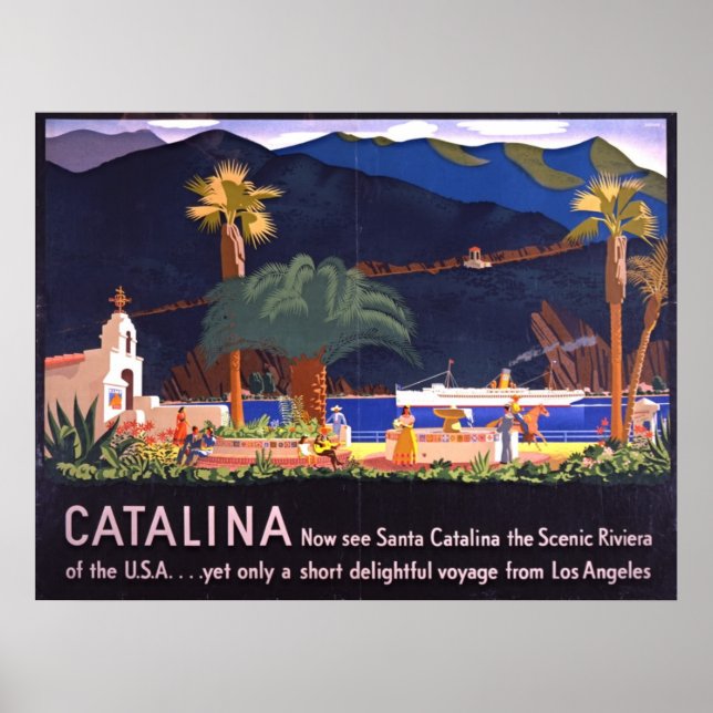 Santa Catalina Island 1935 Poster (Framsidan)