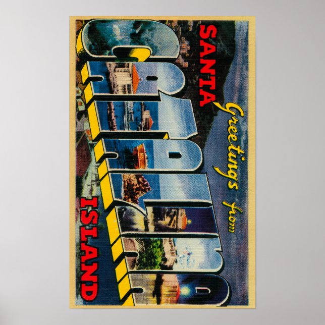 Santa Catalina Island, Kalifornien Poster (Framsidan)