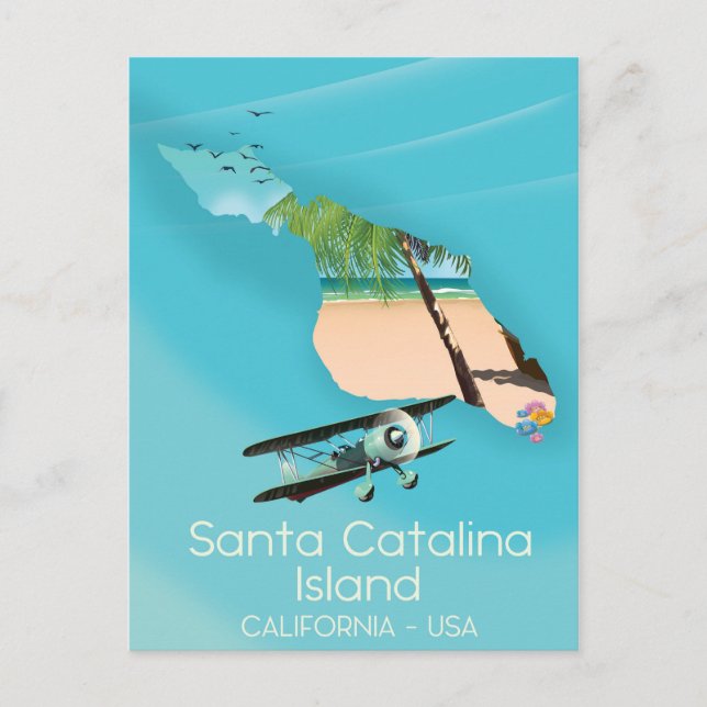 Santa Catalina Island Kalifornien USA Vykort (Framsida)