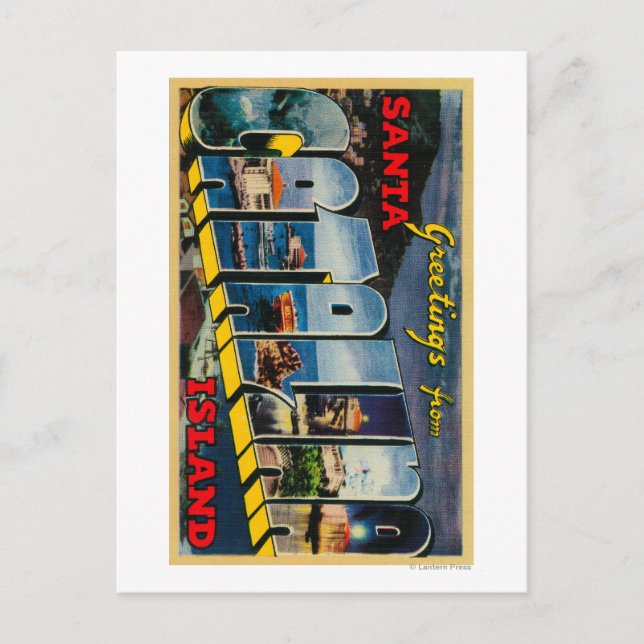 Santa Catalina Island, Kalifornien Vykort (Framsida)