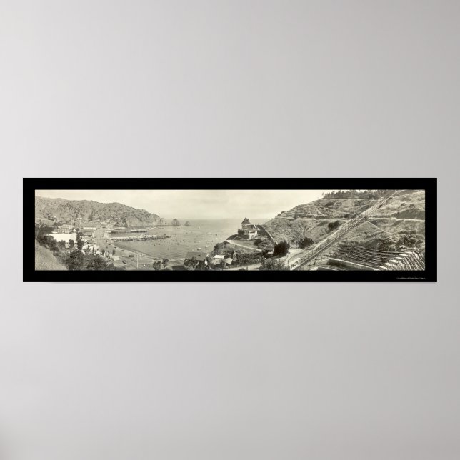 Santa Catalina Island Photo 1914 Poster (Framsidan)