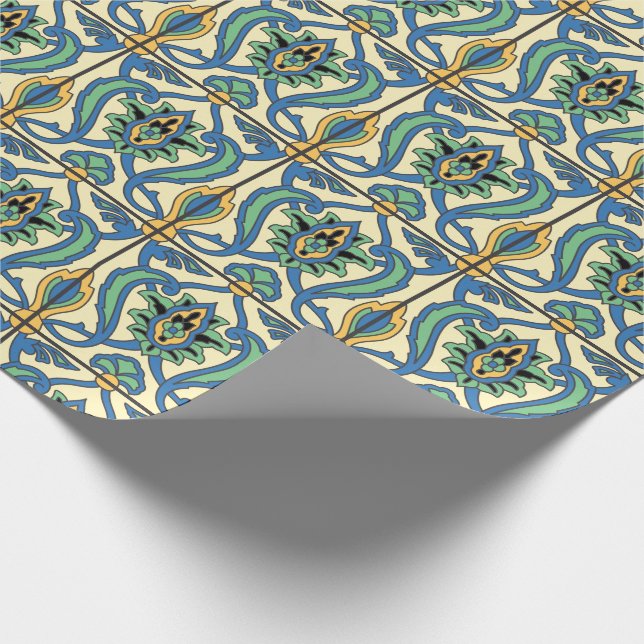 Santa Catalina Island Tile Design Presentpapper (Hörn)