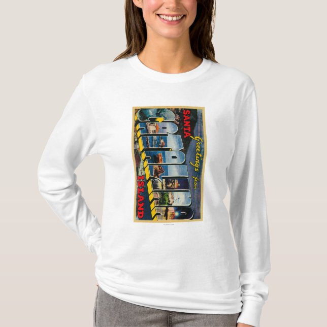 Santa Catalina ö, Kalifornien T-shirt (Framsida)