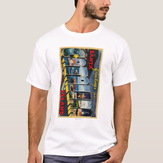 Santa Catalina ö, Kalifornien T Shirt (Framsida)