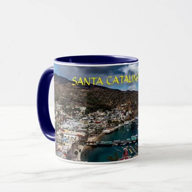 Santa Catalina Panoramic Island Mugg (Framsida vänster)