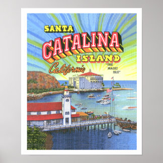 Santa Catalina Poster med Gräns 14 x 17