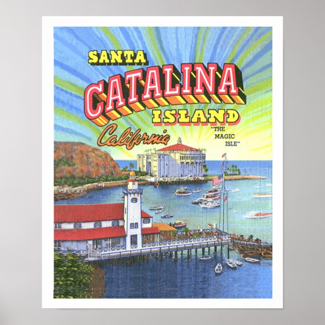 Santa Catalina Poster med Gräns 14 x 17 (Framsidan)