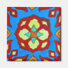 Santa Catalina Tile Lotus 2" Magnet