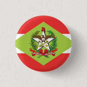 Santa Catarina den brasilianska statlig flagga Knapp