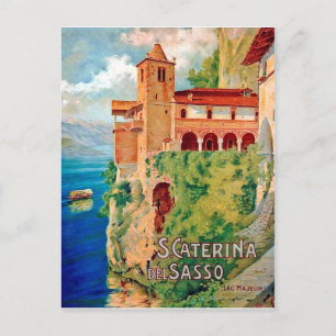 Santa Caterina del Sasso, Lago Maggiore, Italien Vykort