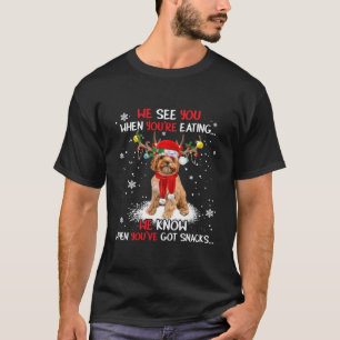 Santa Cavoodle Reindeer Light jul Pajama  T Shirt
