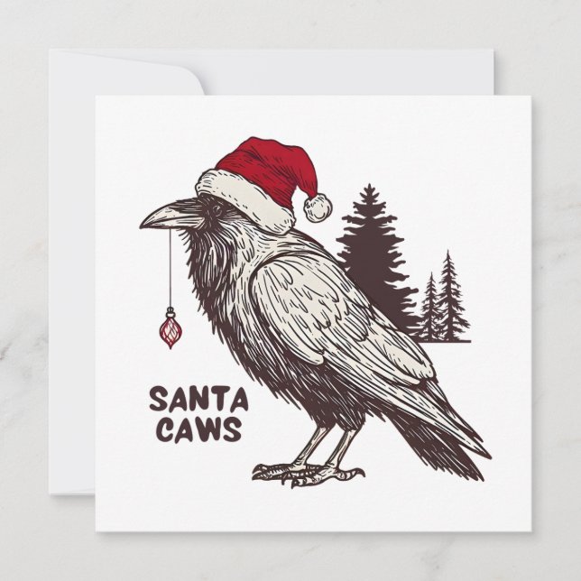 Santa Caws Julkort (Framsida)