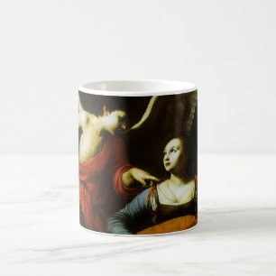 Santa Cecilia och ängeln av Carlo Saraceni Kaffemugg