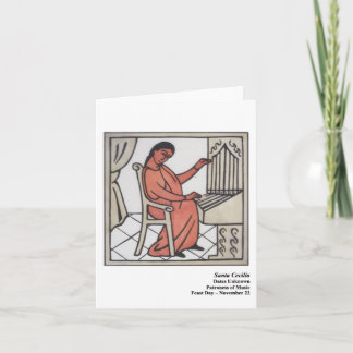 Santa Cecilia Santo kort