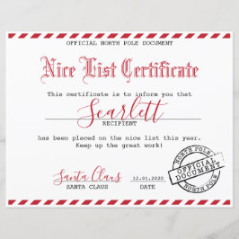 Santa Certificate - Kids Paket