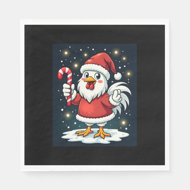 Santa Chicken Joy Pappersservett (Framsidan)