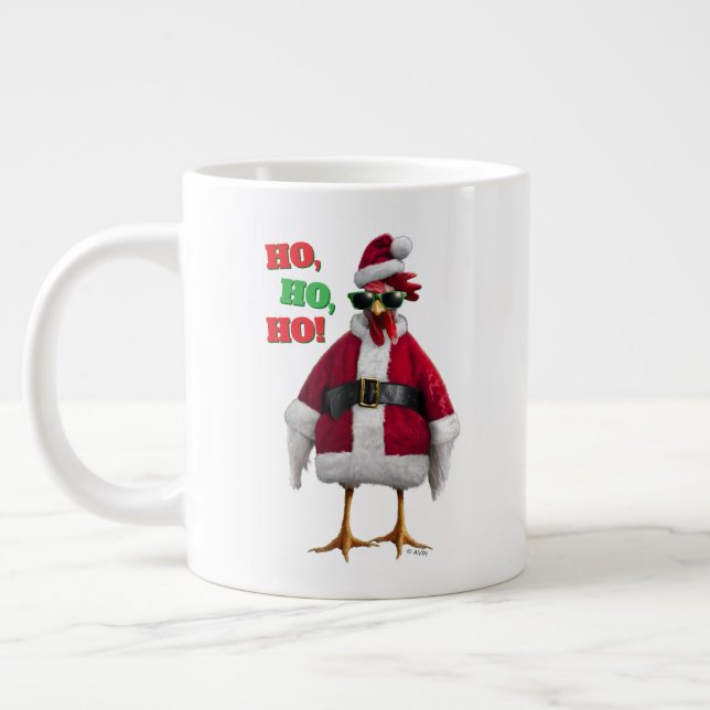 Santa Chicken Jumbo Mugg (Vänster)