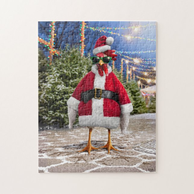 Santa Chicken Pussel (Vertikal)