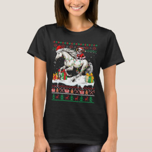 Santa Chihuahua Riding Horse jul Sweater Lov T Shirt