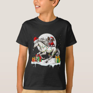 Santa Chihuahua Riding Horse julägare Kids T Shirt