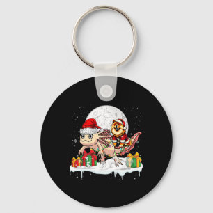 Santa Chow Chow Riding Axolotl julägare Kid Nyckelring