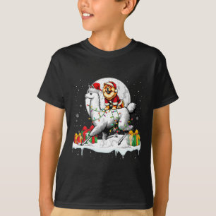 Santa Chow Chow Riding Llama julägare Kids T Shirt